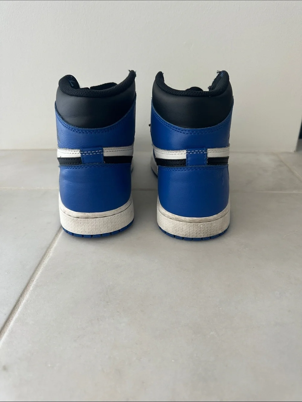 Jordan Men’s High-Top Sneakers in Royal Blue, White, and Black